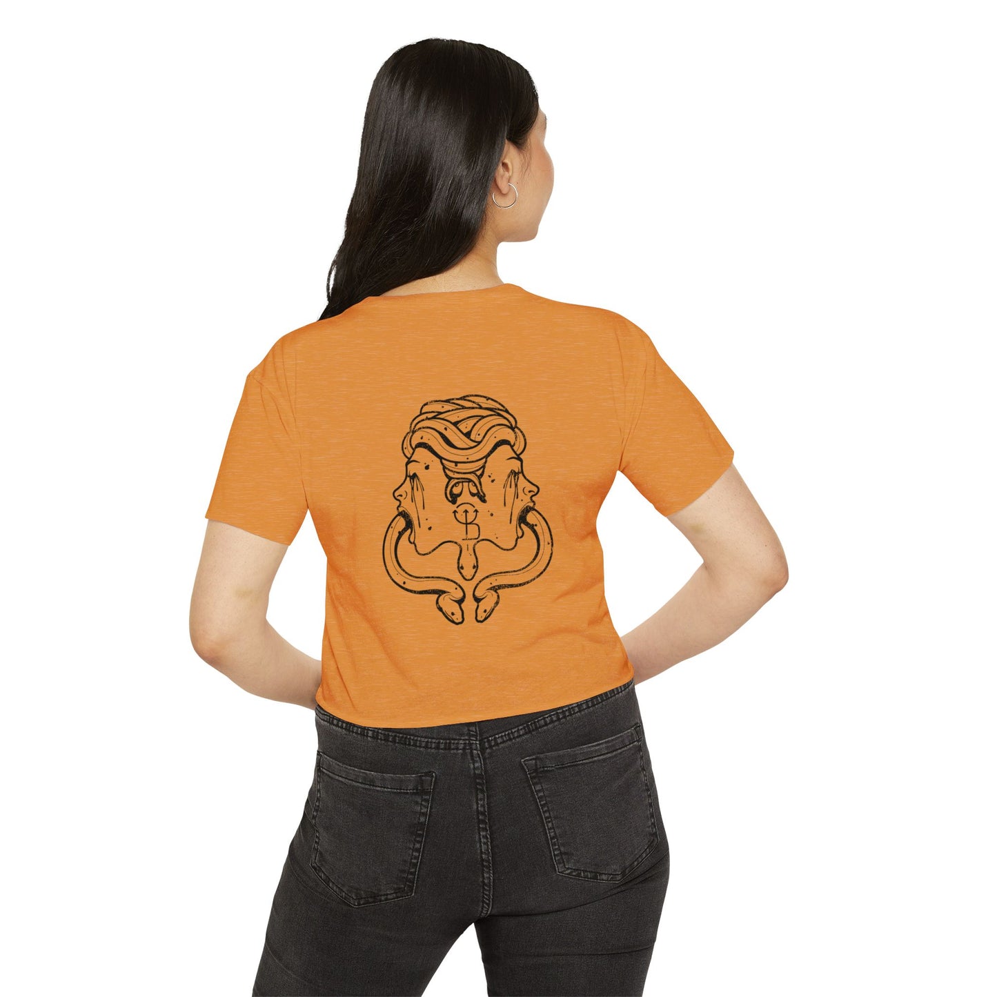 Gemini Tongue Cropped Tee