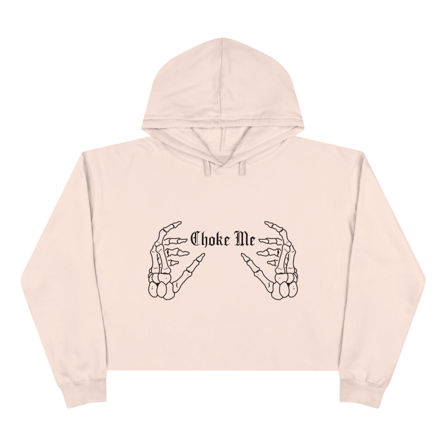 Choke Me Crop Hoodie