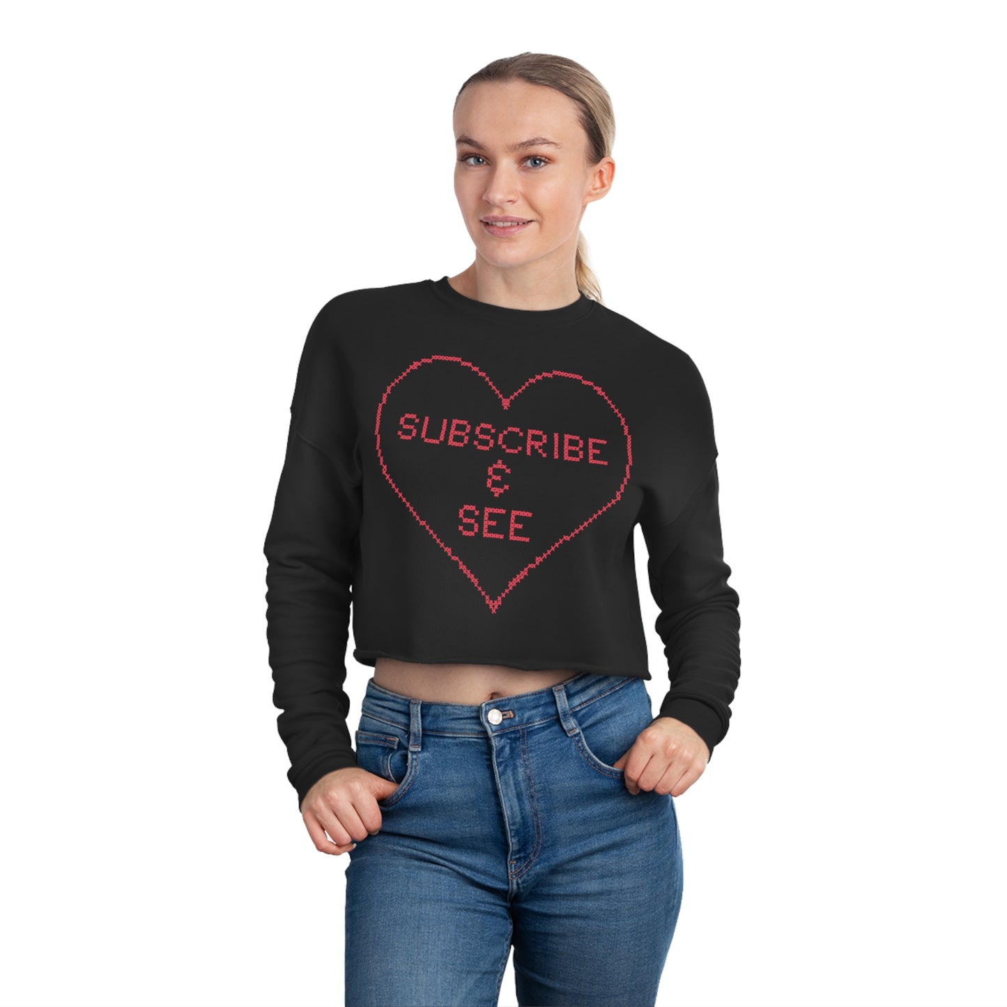 Click My Link cropped sweatshirt