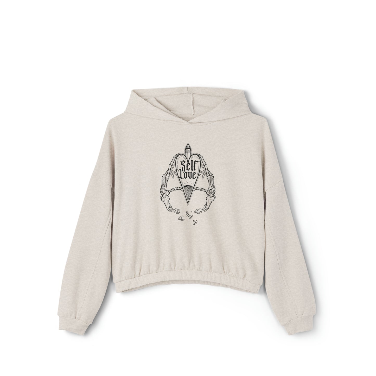 Love Yourself Cinched Bottom Hoodie