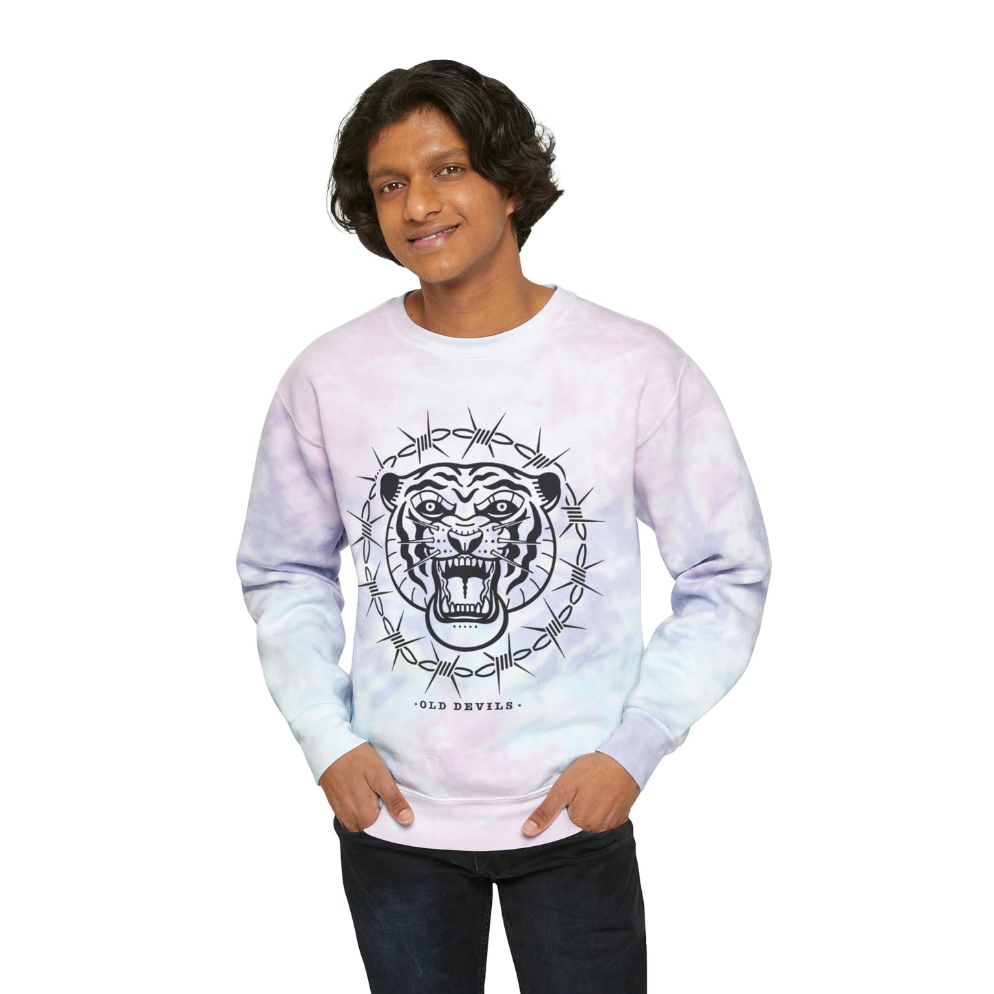 Sharp Tiger Tie-Dye Sweatshirt