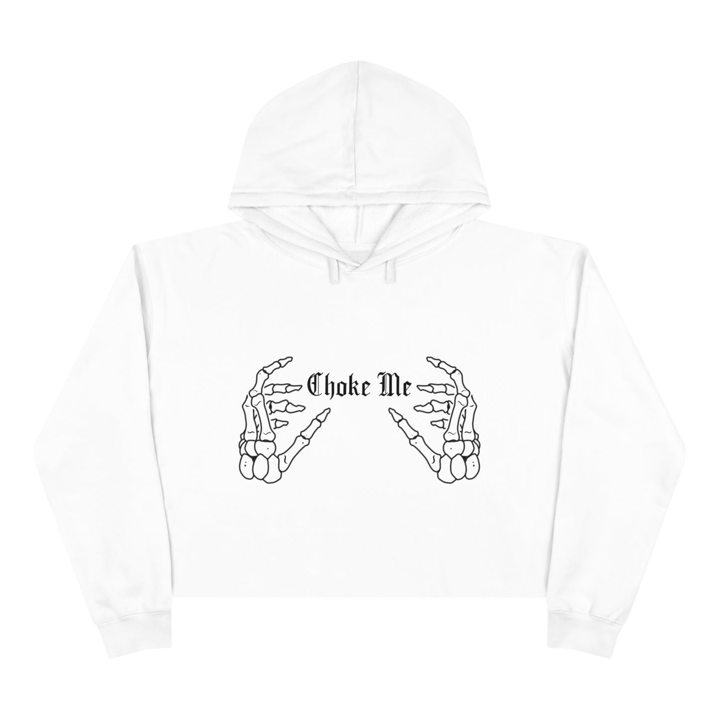 Choke Me Crop Hoodie