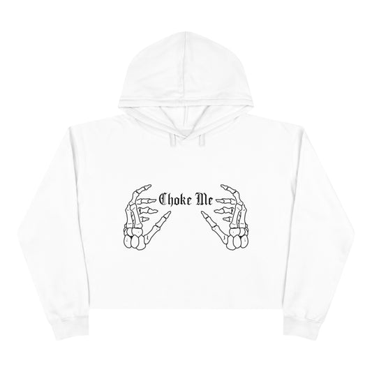 Choke Me Crop Hoodie