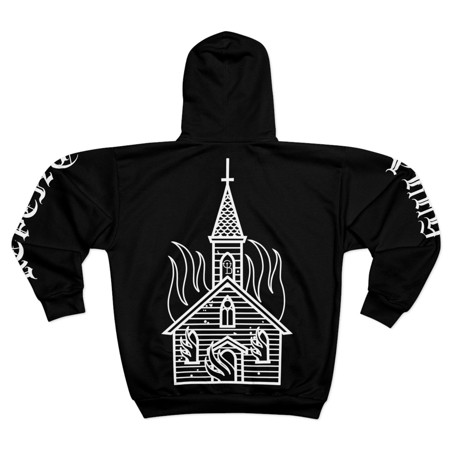 Burn the House Down zip-up hoodie